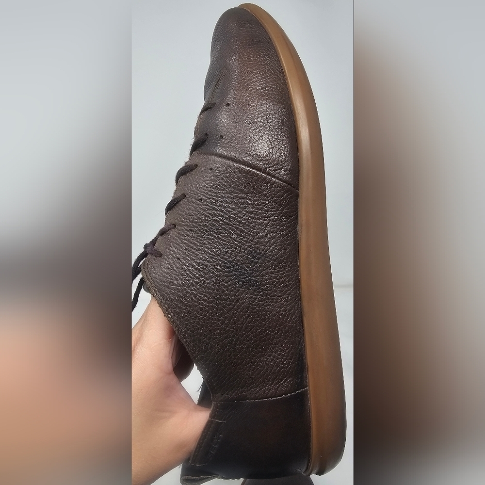 Geox Men's Dk Coffee New Do B Pure Leather Casual Shoes Size EUR 41 US 8 - Picture 8 of 16